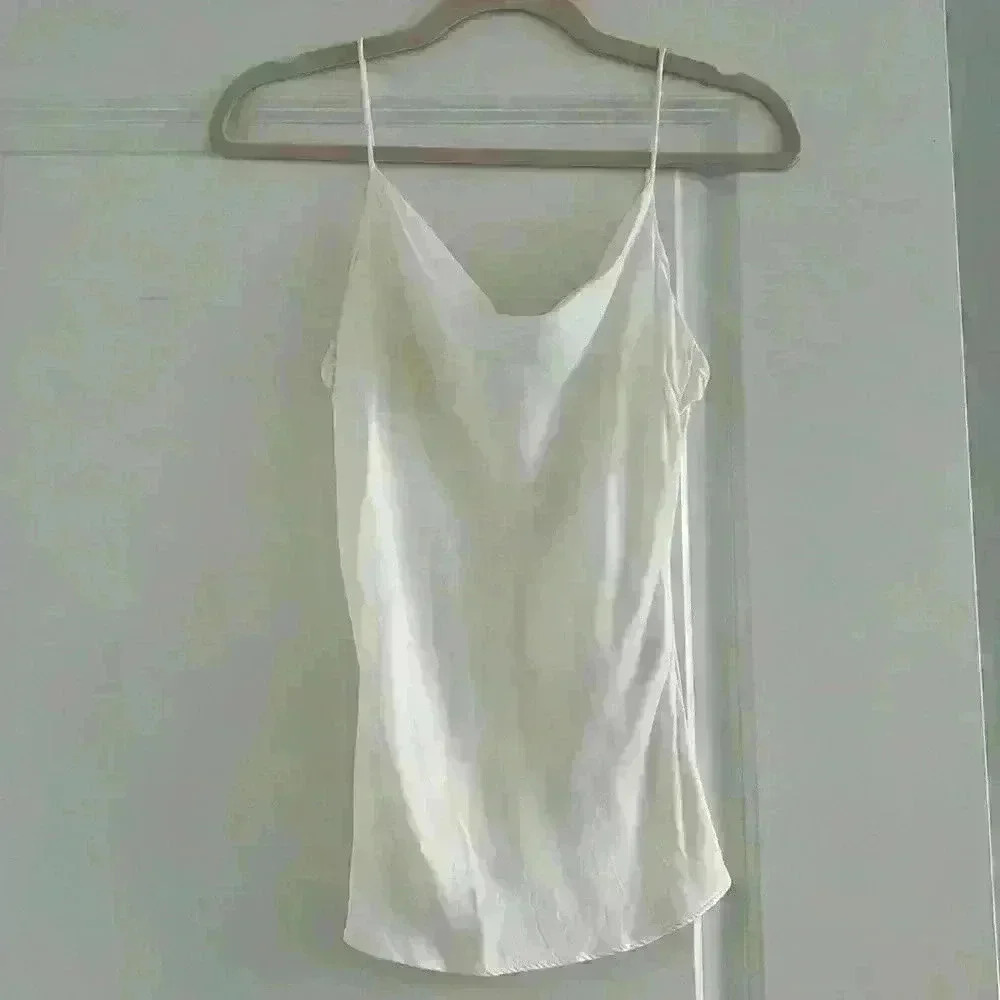 Zara Silk Cowl Neck Top